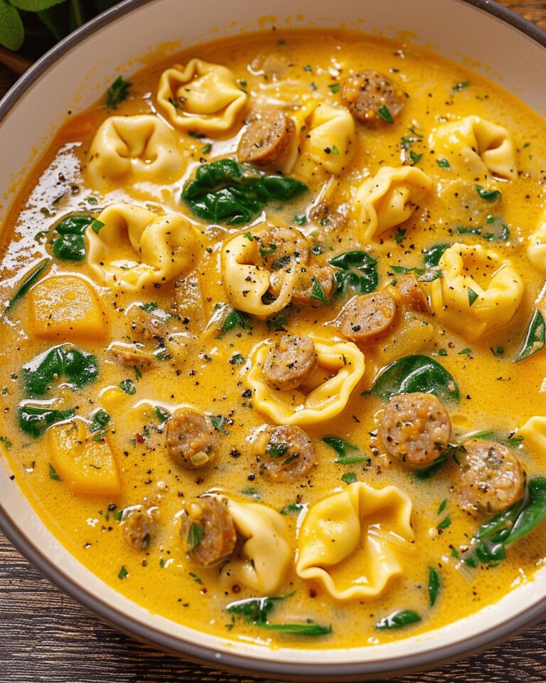 Butternut Sausage Tortellini Soup Recipe