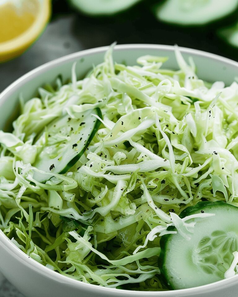 Green Cabbage Cucumber Salad Recipe