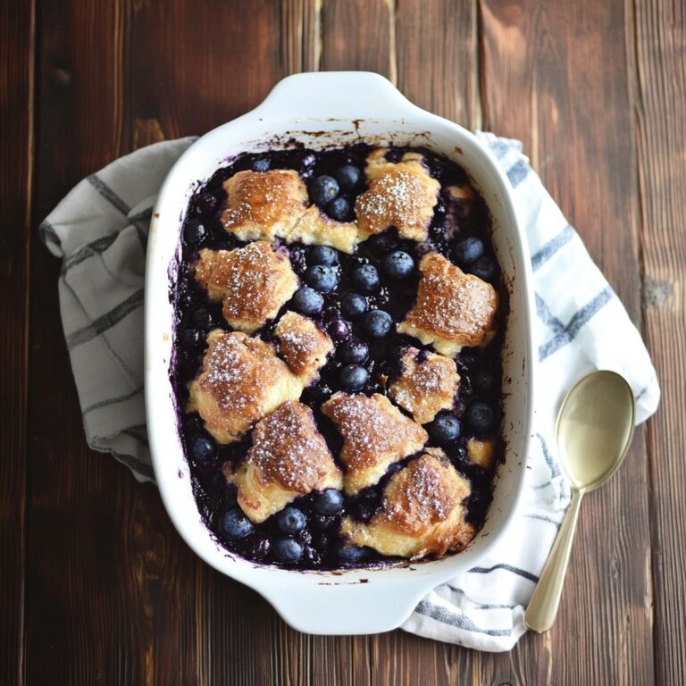 Heavenly Blueberry Croissant French Toast Bake Recipe