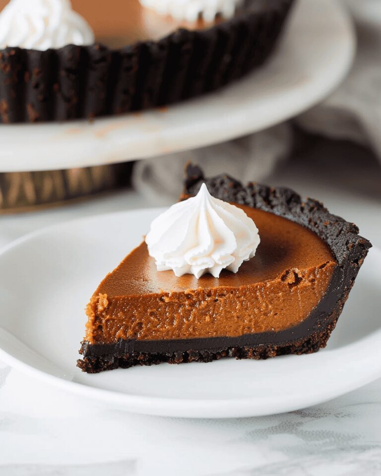 Dark Chocolate Pumpkin Tart Recipe