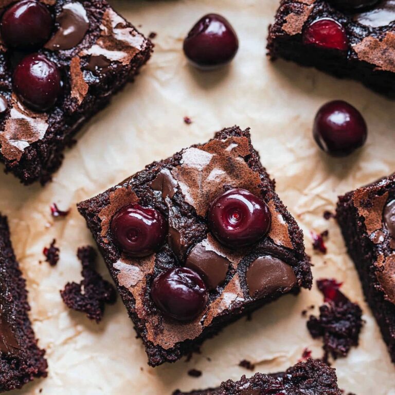 Fudgy Chocolate Cherry Brownies Recipe