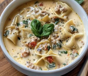 Hearty Alfredo Lasagna Soup Recipe
