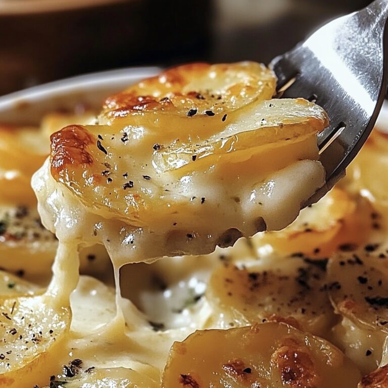 Crispy Garlic Scalloped Potatoes Recipe