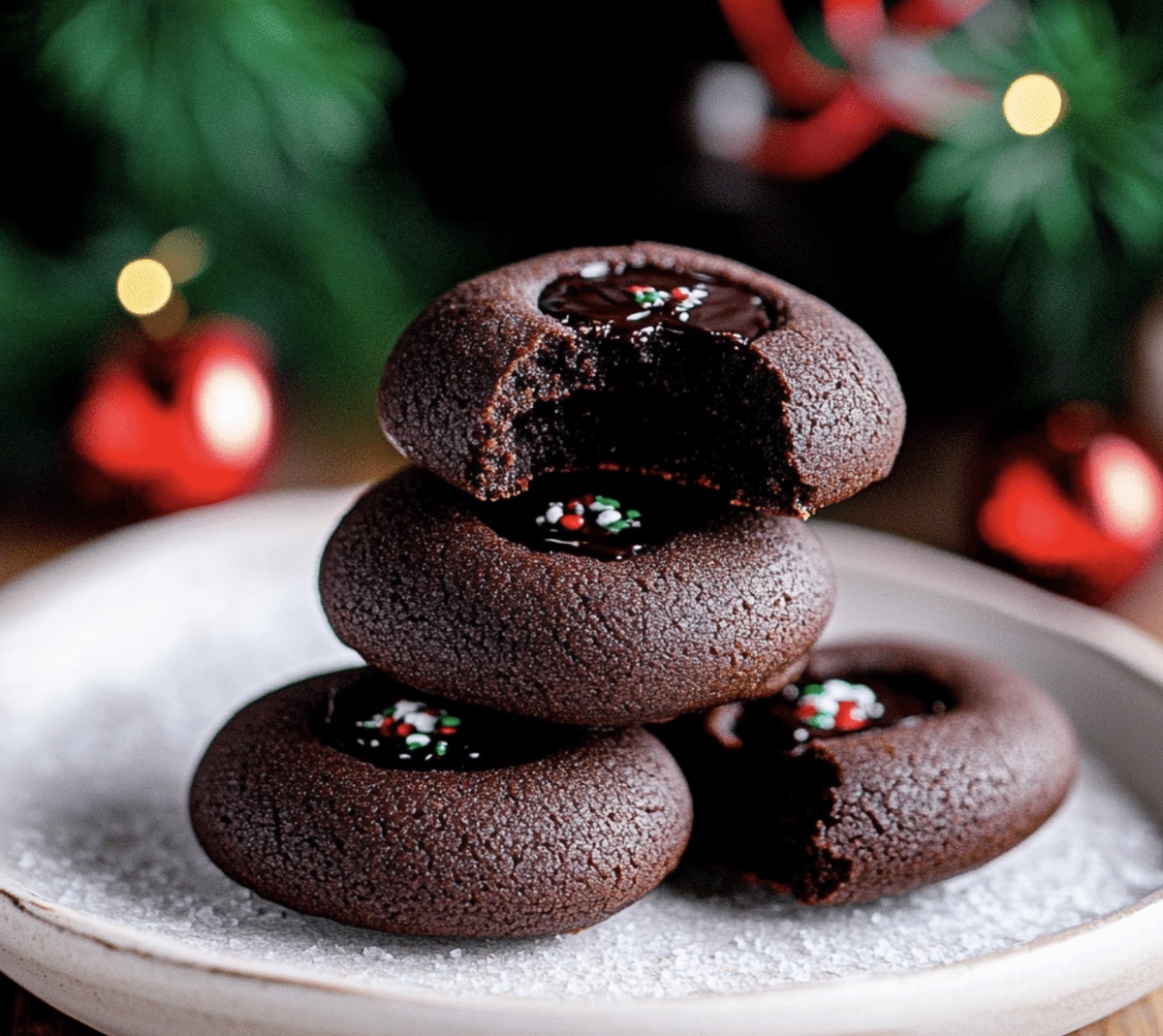 Heavenly Chocolate Thumbprint Cookies Recipe
