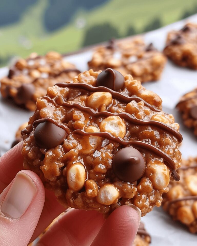 No Bake Peanut Butter Pretzel Delights With Chocolate Drizzle Recipe