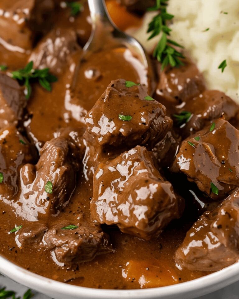 Savory Beef Tips With Rich Gravy Recipe