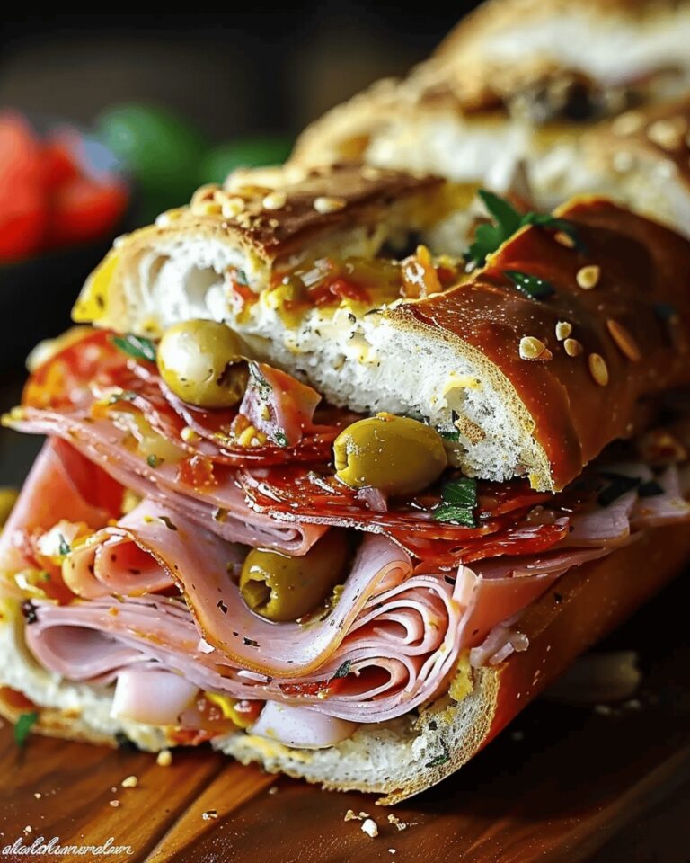 Muffuletta Delight Sandwich Recipe