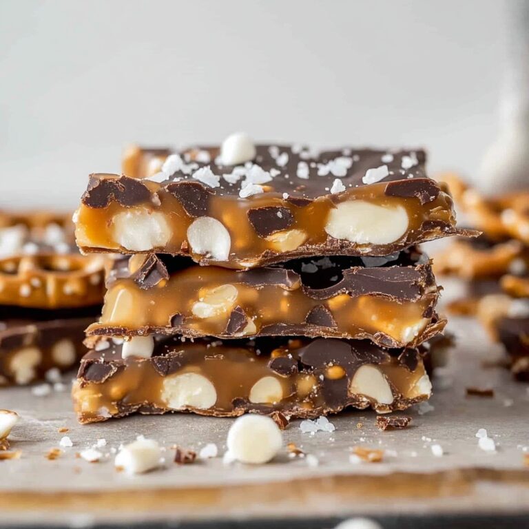 Crunchy Salted Caramel Pretzel Bark Recipe