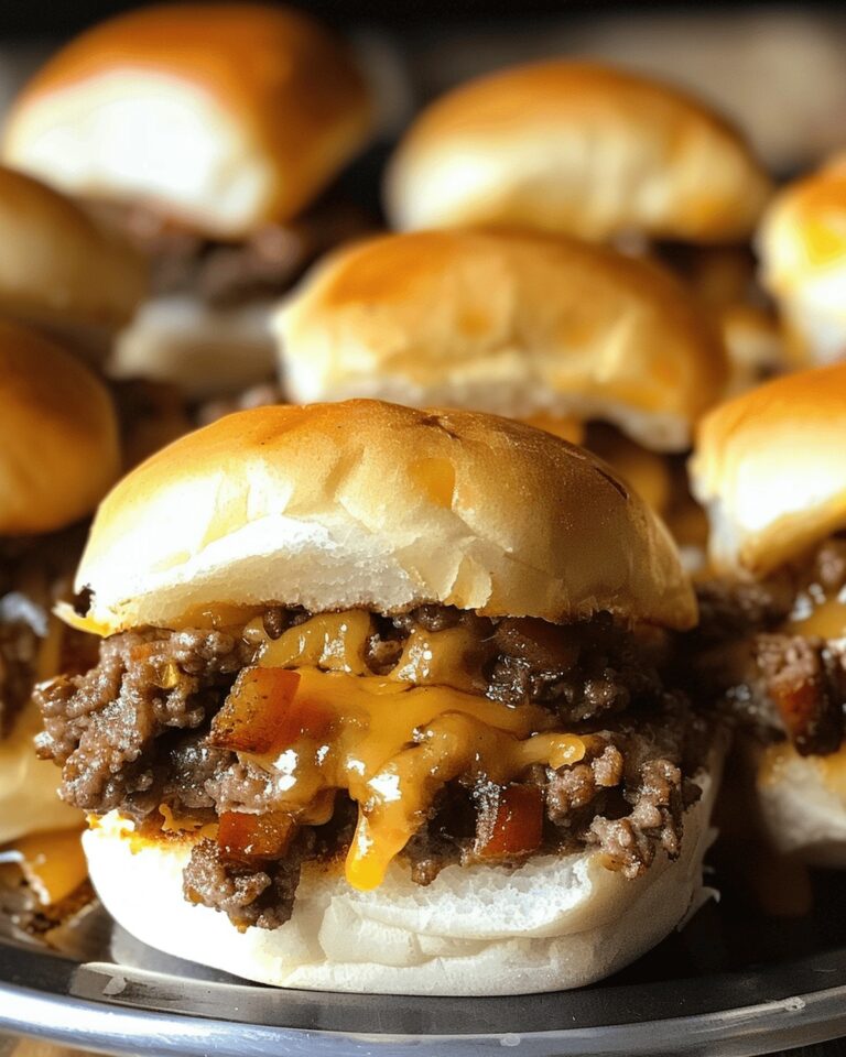 Savory Cheese Meat Sliders Recipe