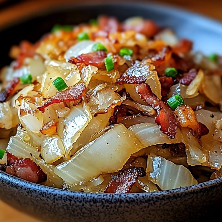 Savory Fried Cabbage With Bacon, Onion, And Garlic Recipe