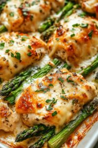 Caesar Chicken With Asparagus Recipe