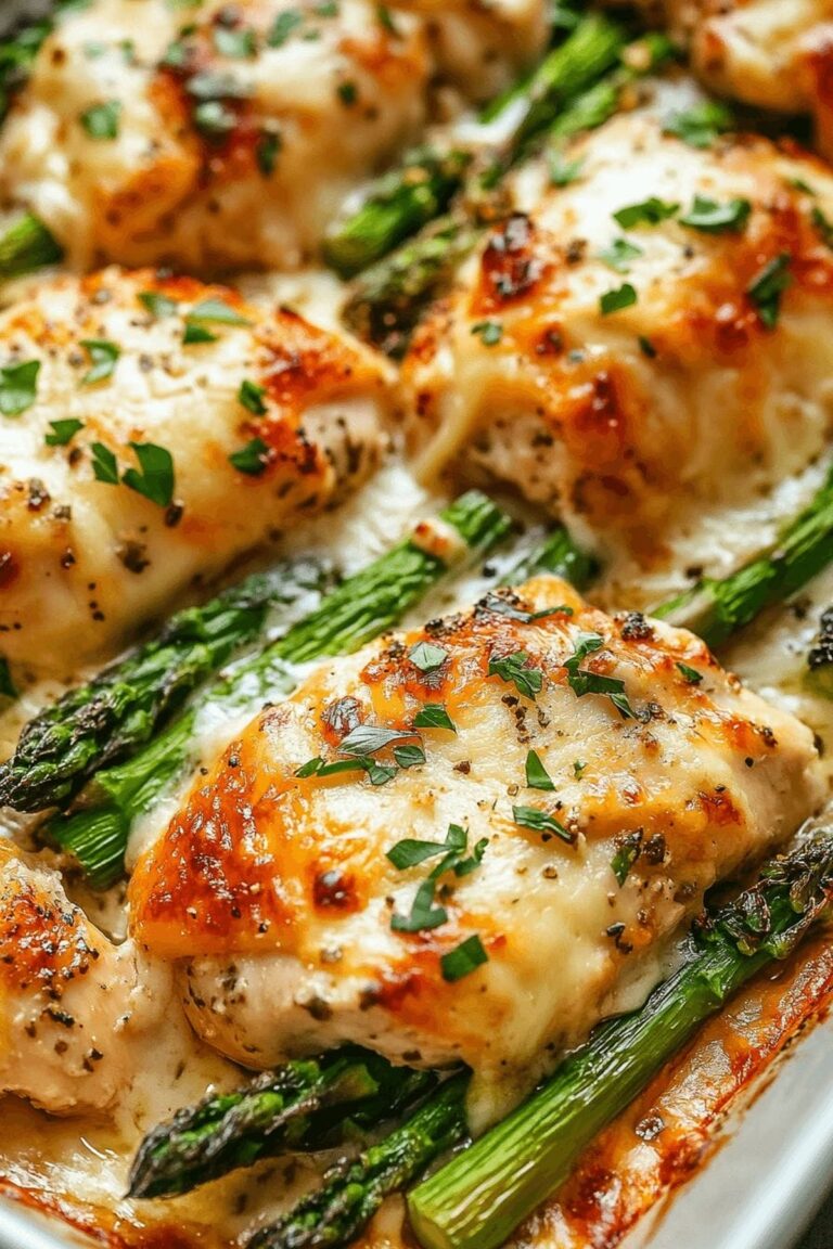 Caesar Chicken With Asparagus Recipe