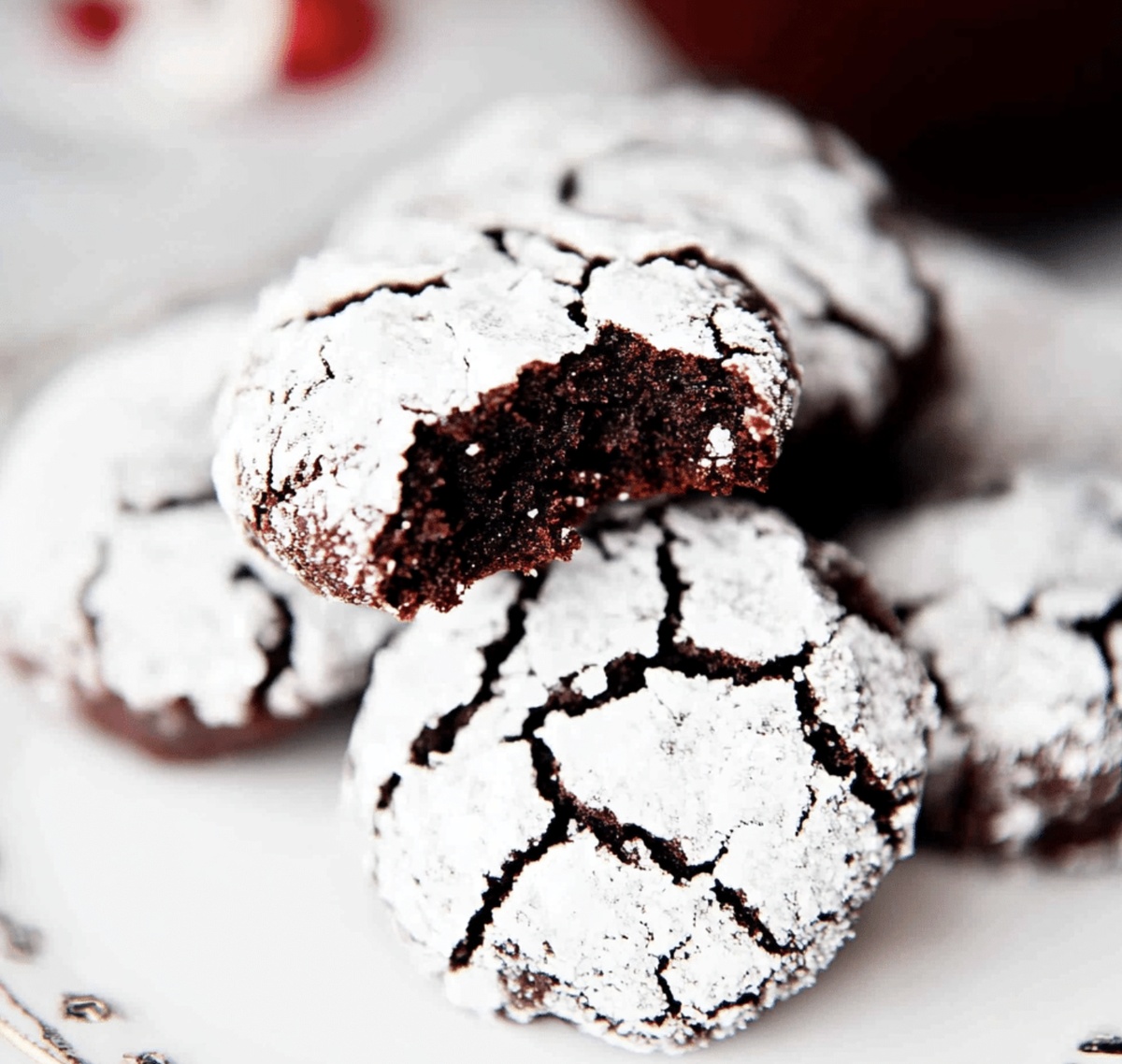 Soft Chocolate Crinkle Cookies Recipe