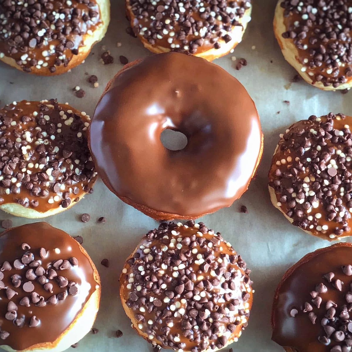 Fluffy Chocolate Chip Donuts Recipe