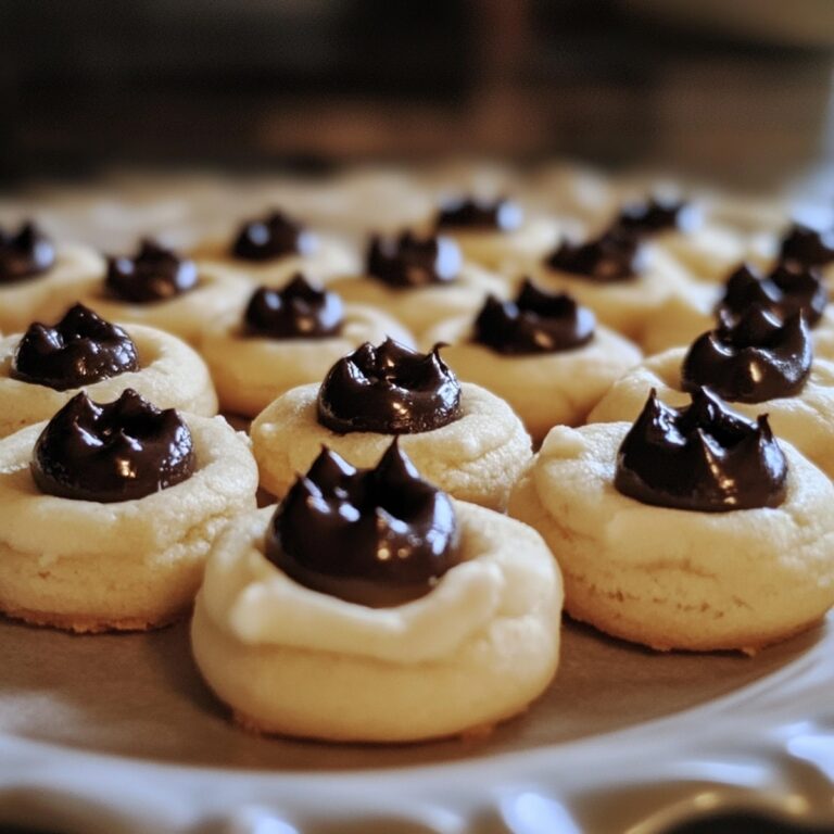Buttery Italian Cannoli Thumbprint Cookies Recipe