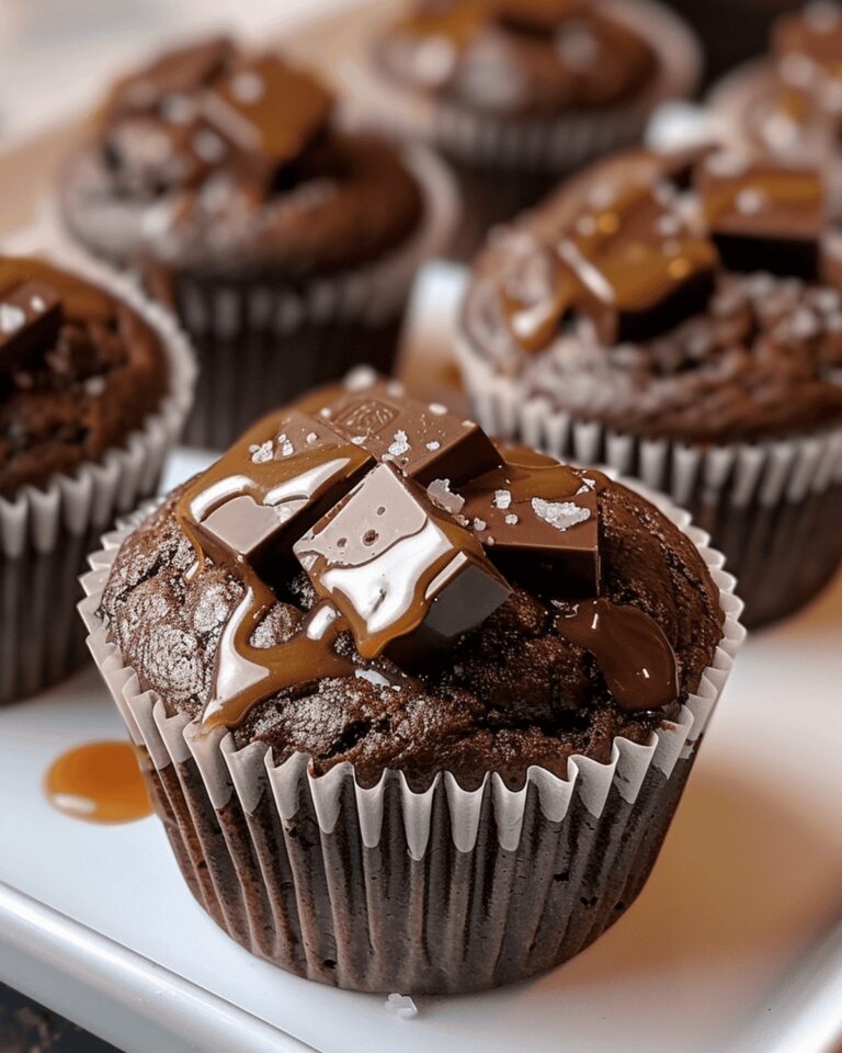 Decadent Caramel Chocolate Chunk Muffins Recipe