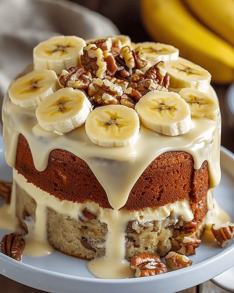 Banana Walnut Delight Cake Recipe