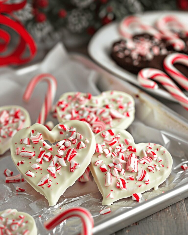 Candy Cane Heart Bark Delight Recipe