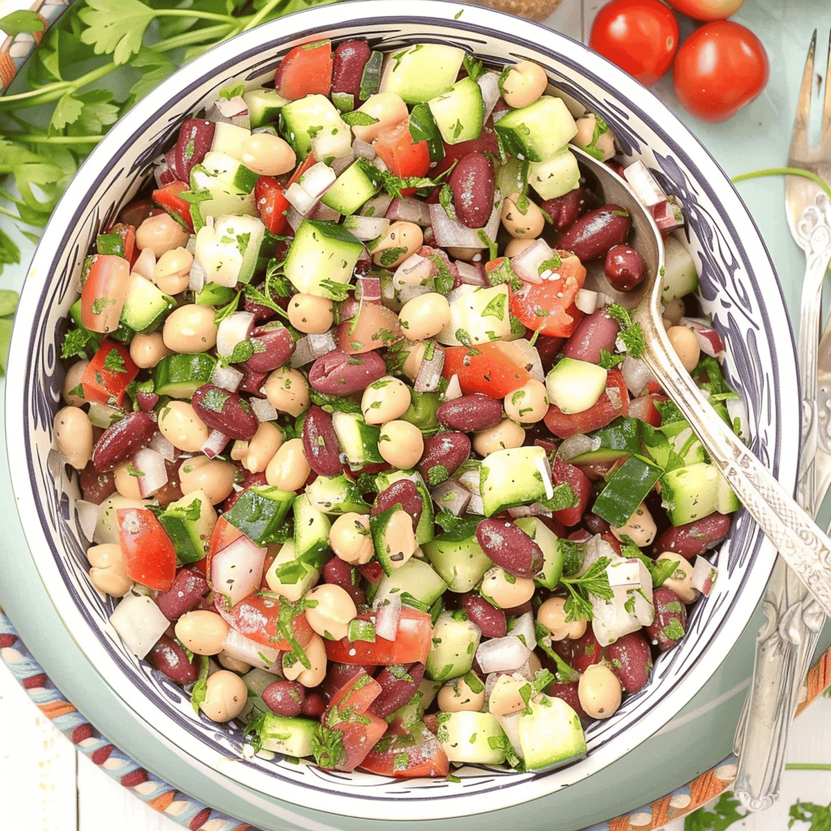 Mediterranean Bean Salad Recipe