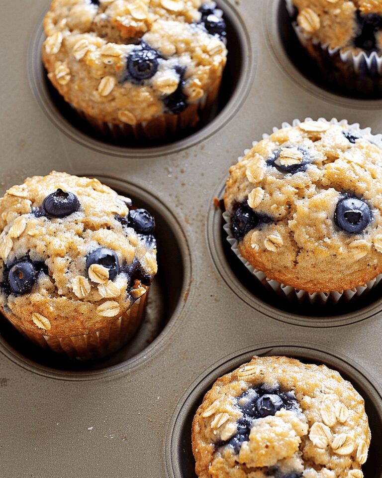 Blueberry Oat Greek Yogurt Muffins Recipe