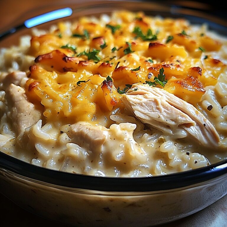 Creamy Chicken & Rice Casserole Delight Recipe