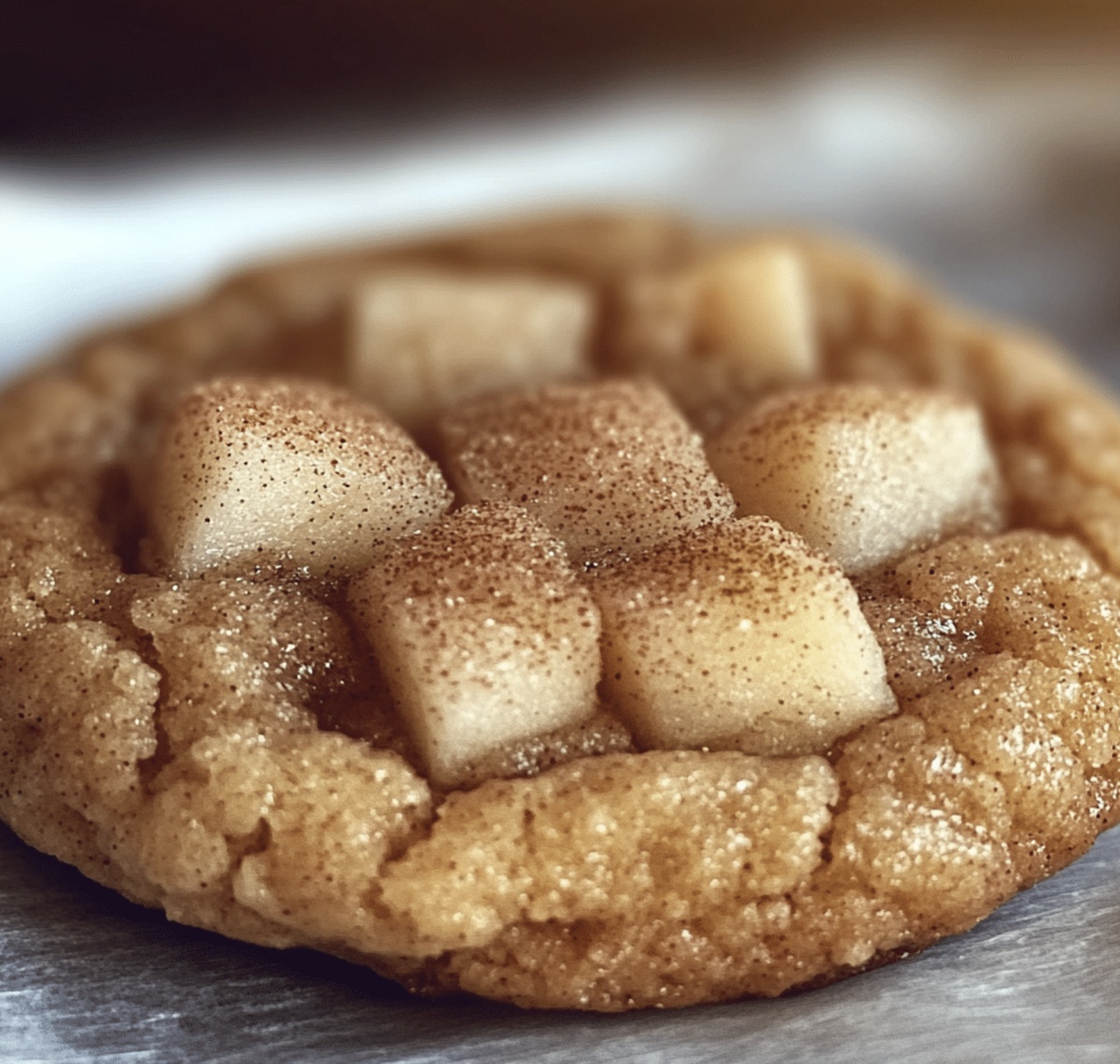 Soft Cinnamon Apple Snickerdoodle Cookies Recipe