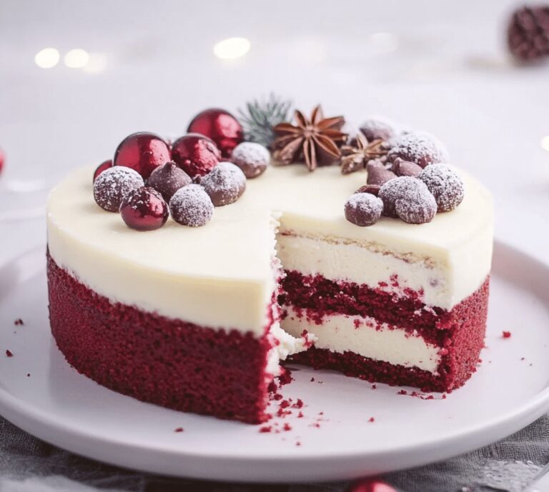 Velvety Red Velvet White Chocolate Cheesecake Recipe