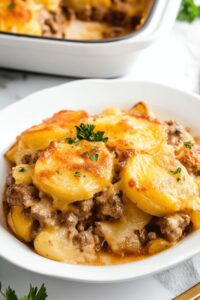 Easy 5-Ingredient Hamburger & Potato Casserole Recipe
