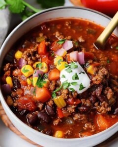 Hearty Slow Cooker Chili Delight Recipe