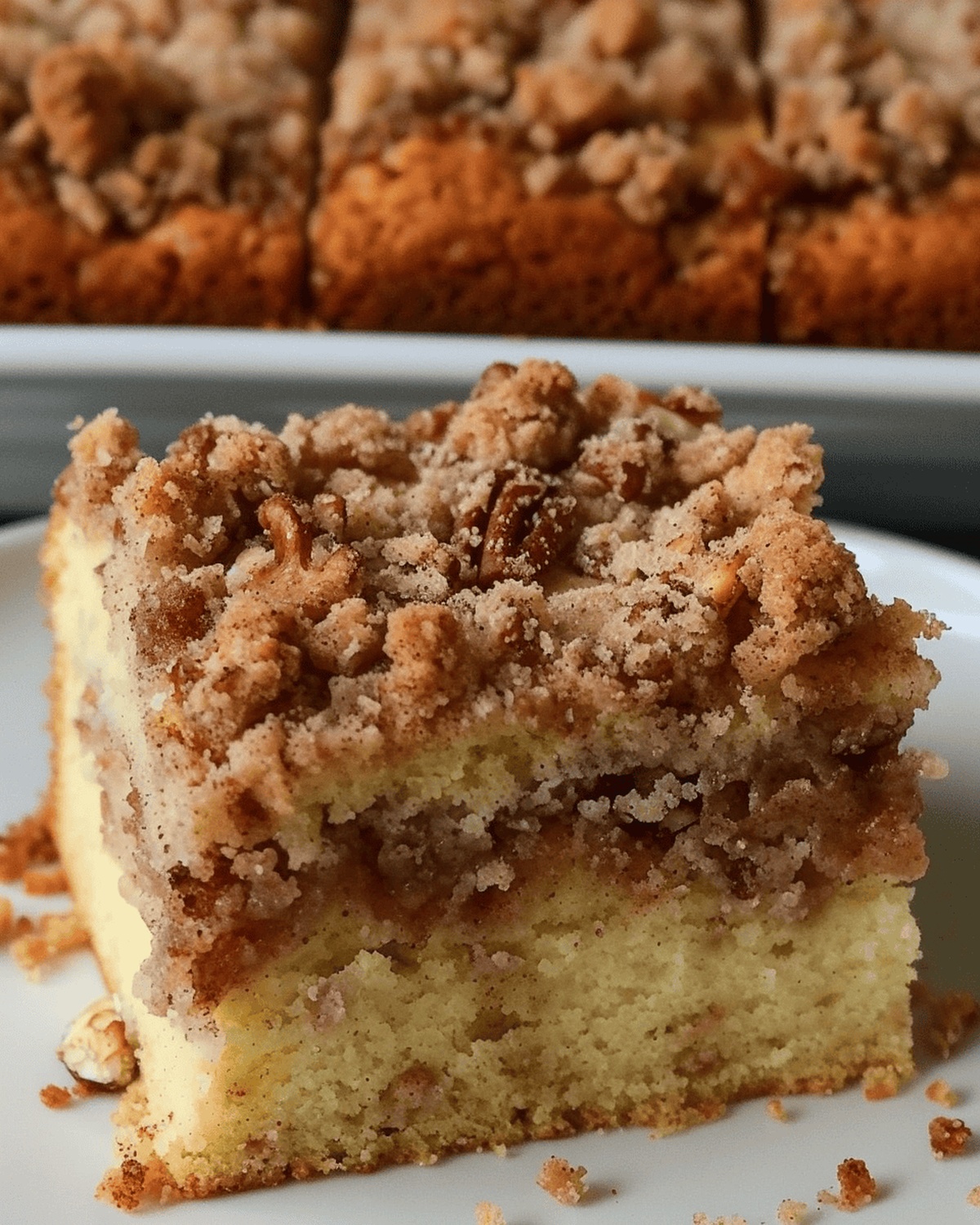 Cinnamon-Walnut Sour Cream Coffee Cake Recipe