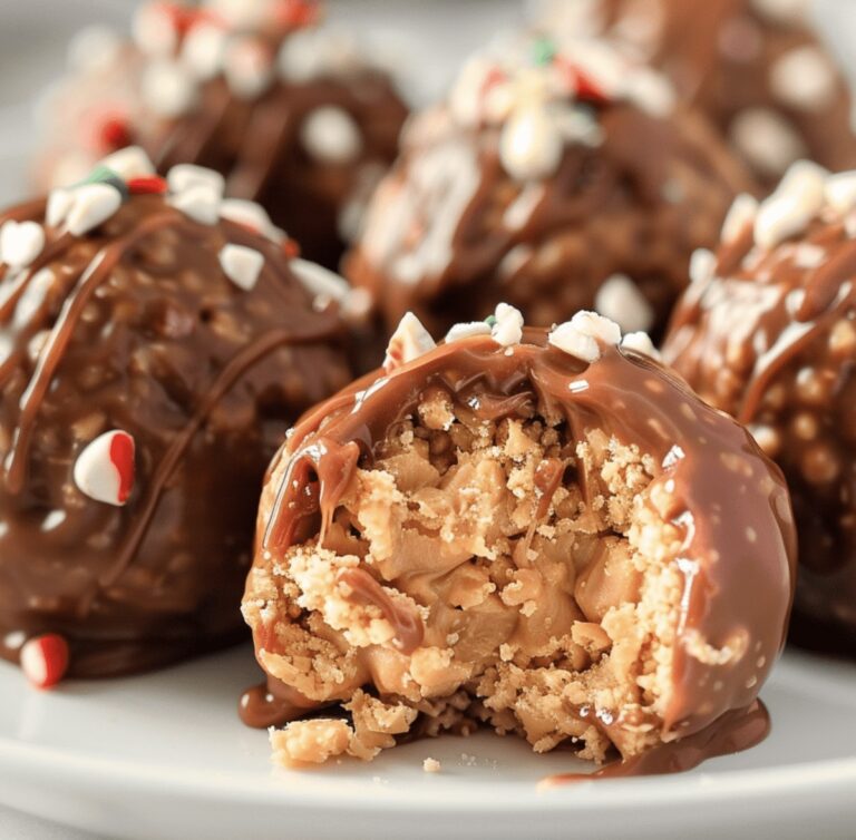 Crunchy Peanut Butter Balls Recipe