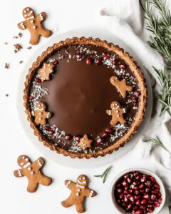 Vegan Gingerbread Chocolate Tart Recipe