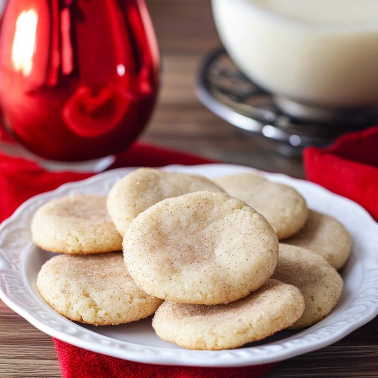Festive Eggnog Snickerdoodles Recipe