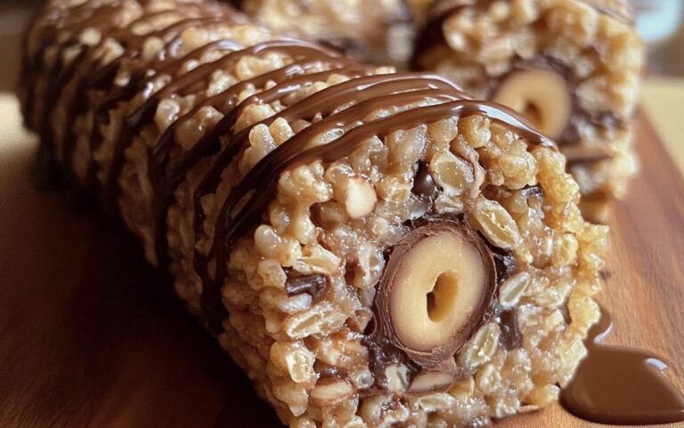 Chocolate Peanut Butter Rice Krispies Roll Recipe