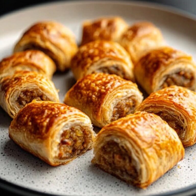 Crispy French Onion Sausage Rolls Recipe