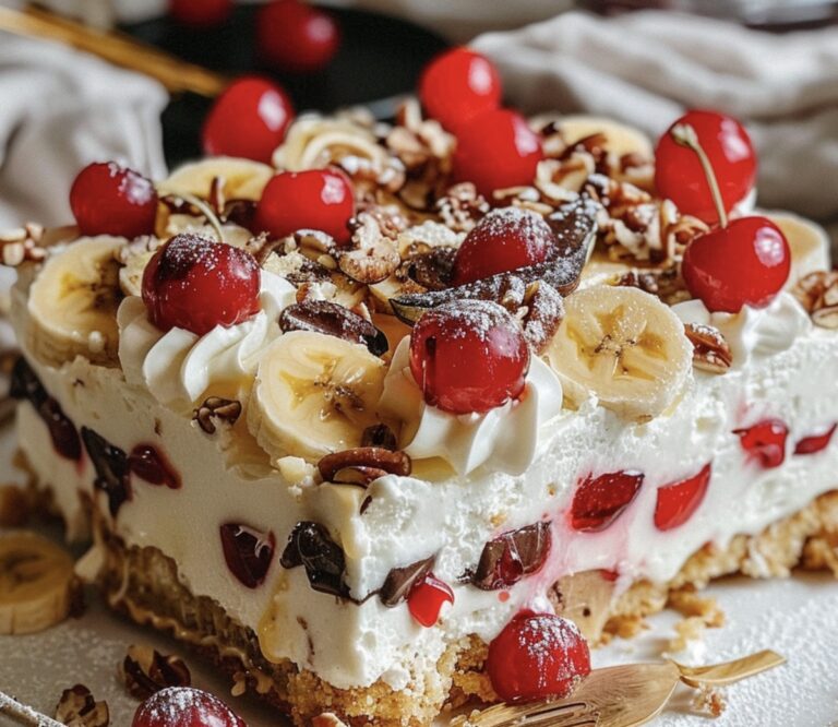 Dreamy Banana Split Cake Recipe