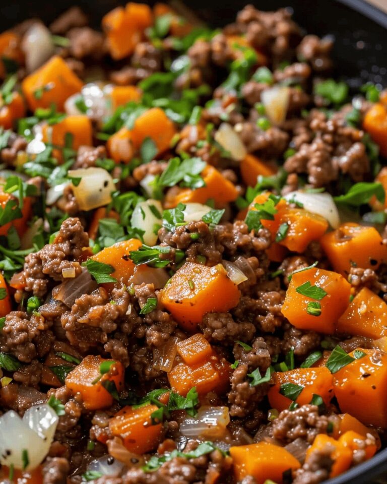 Savory Beef And Sweet Potato Hash Recipe
