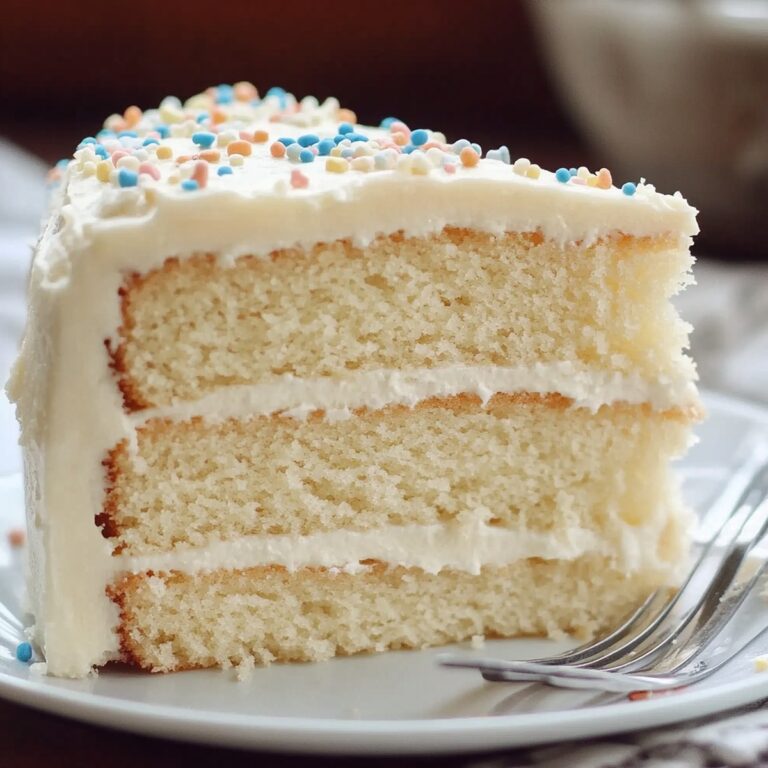 Silky Vanilla Layer Cake Recipe