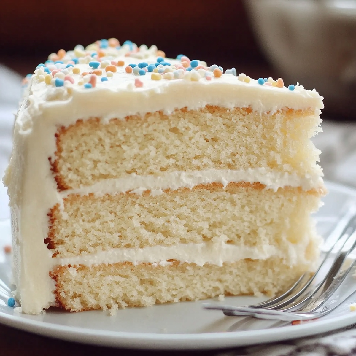 Silky Vanilla Layer Cake Recipe