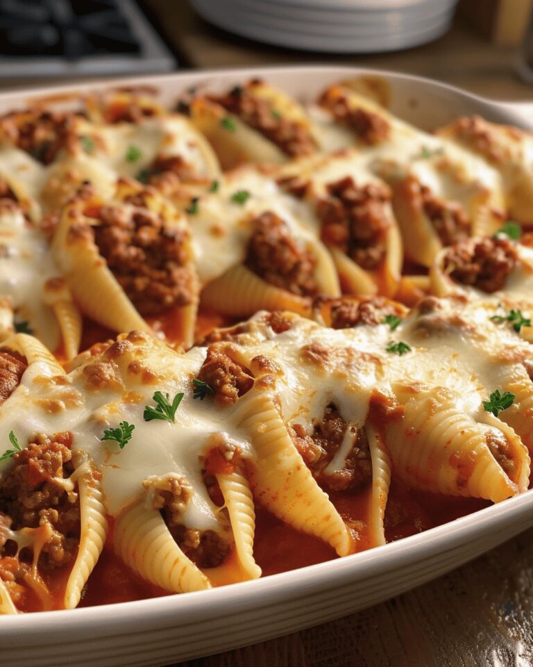 Creamy Ricotta Beef Shells Delight Recipe