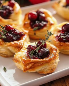 Cranberry Brie Puff Pastry Delights Recipe