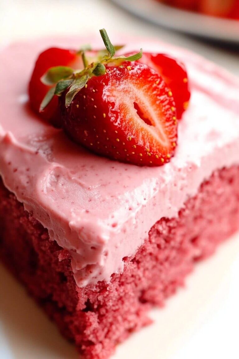 Double Strawberry Cake Recipe