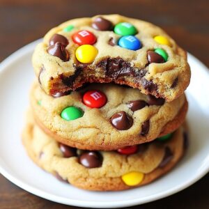 Festive M&M Chocolate Chip Cookies Recipe