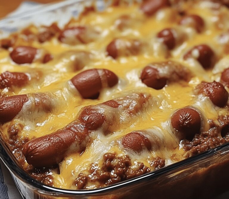 Hearty Chili Cheese Dog Casserole Recipe