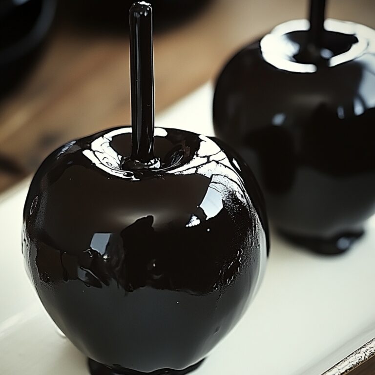 Wicked Black Poison Candy Apples Recipe