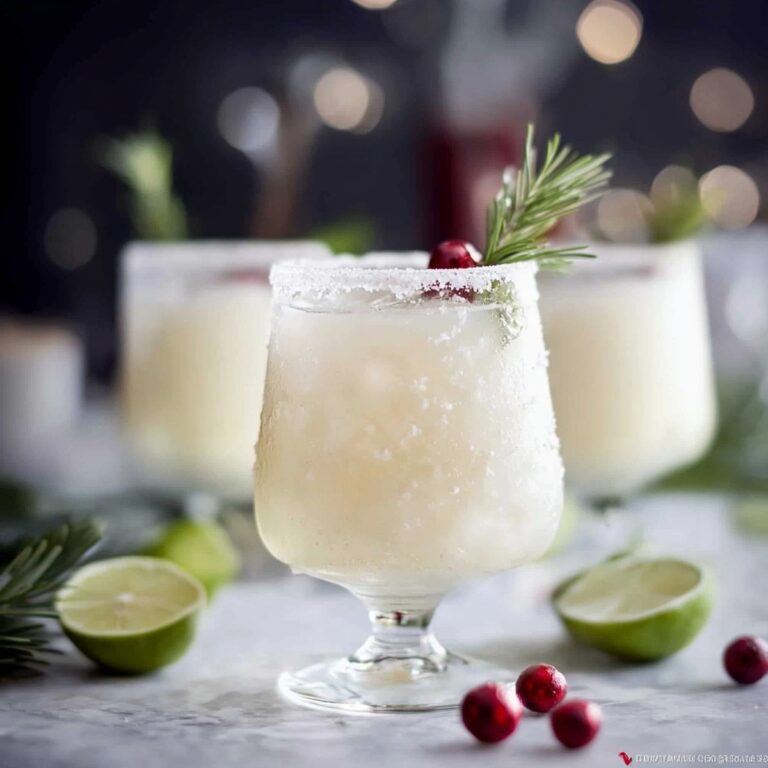 Festive White Christmas Margarita Recipe