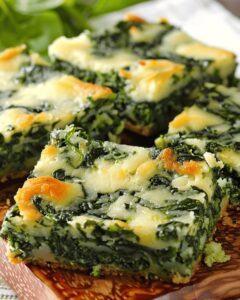 Cheesy Spinach Delight Bars Recipe