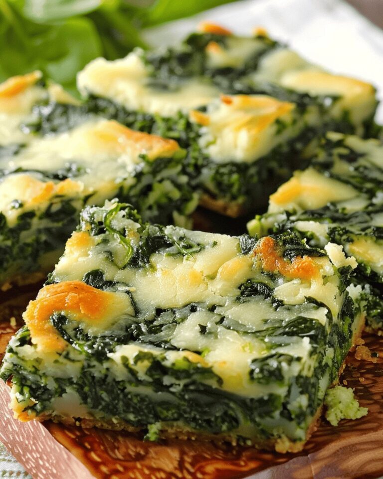 Cheesy Spinach Delight Bars Recipe
