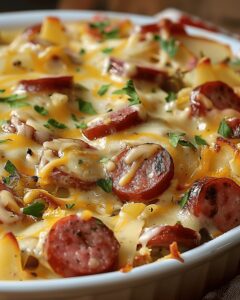 Cheesy Ranch Hash Brown Casserole With Sausage Recipe