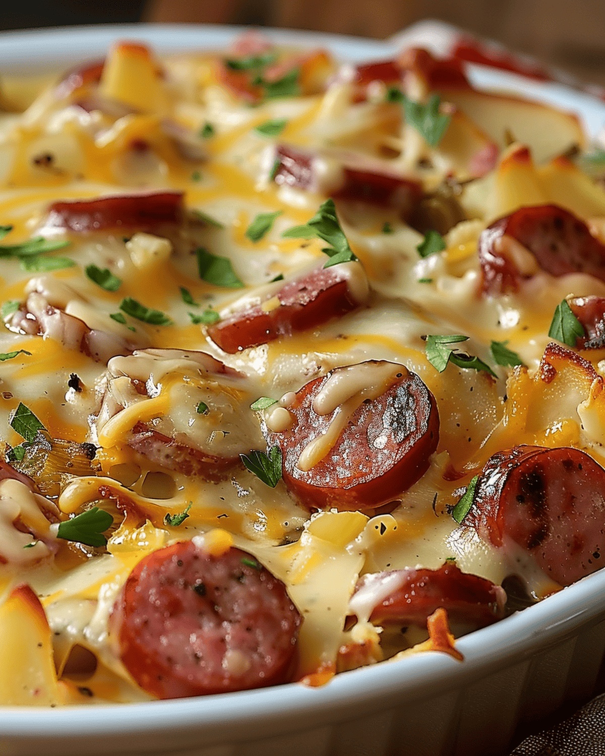 Cheesy Ranch Hash Brown Casserole With Sausage Recipe